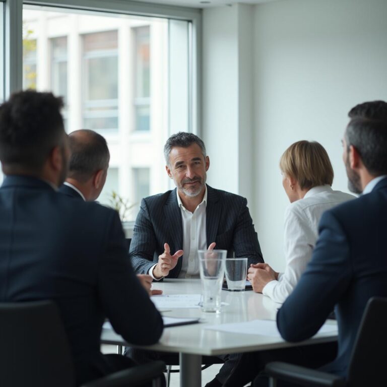 Interim Manager Einkauf - Das Bid zeigt ein Team-Meeting - Klose Interim Management